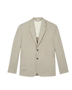 Veste de costume en lin beige
