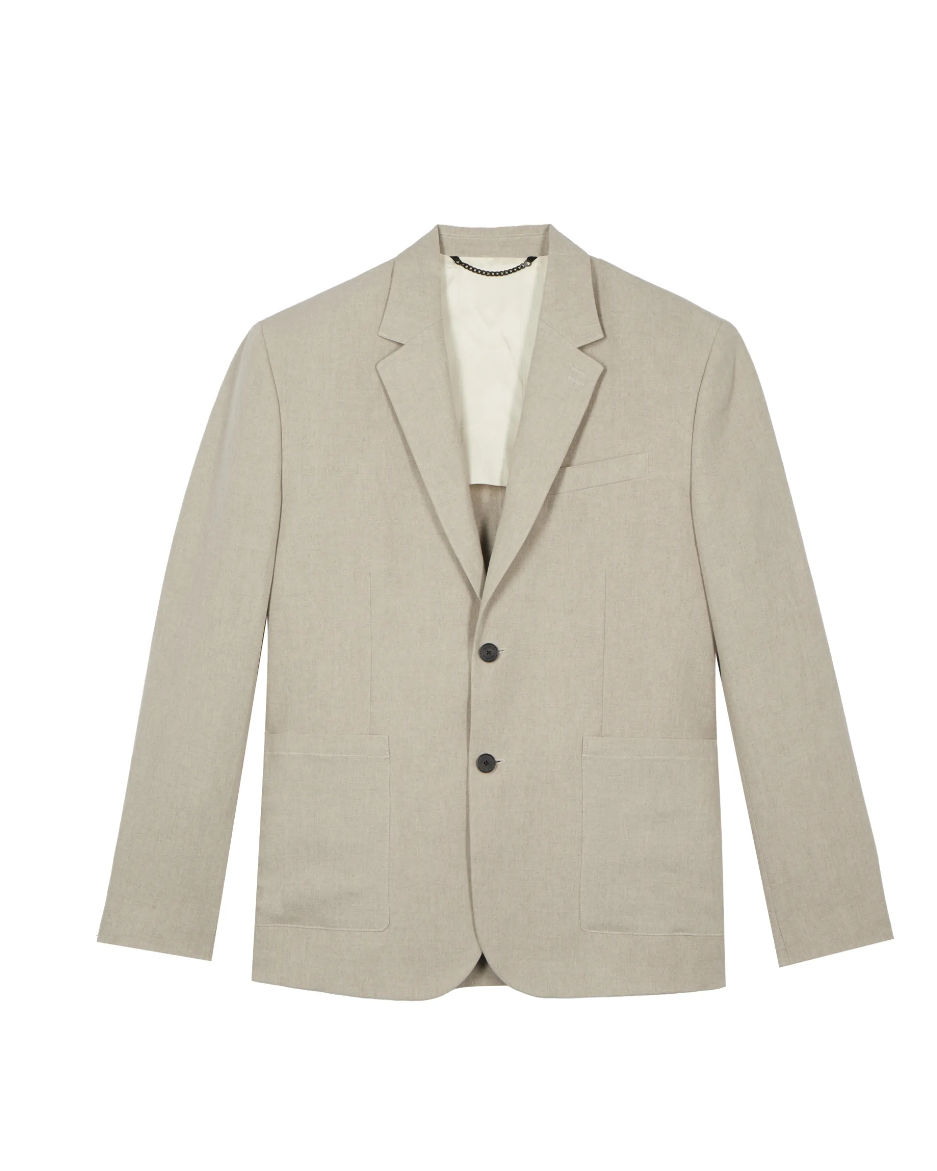 Veste de costume en lin beige