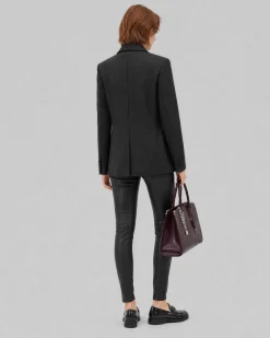 Veste de tailleur en laine noire
