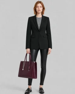 Veste de tailleur en laine noire