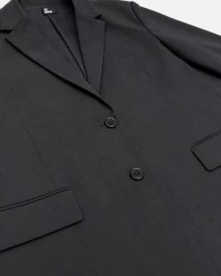Veste de tailleur oversize en laine noire