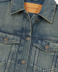 Veste en denim bleu