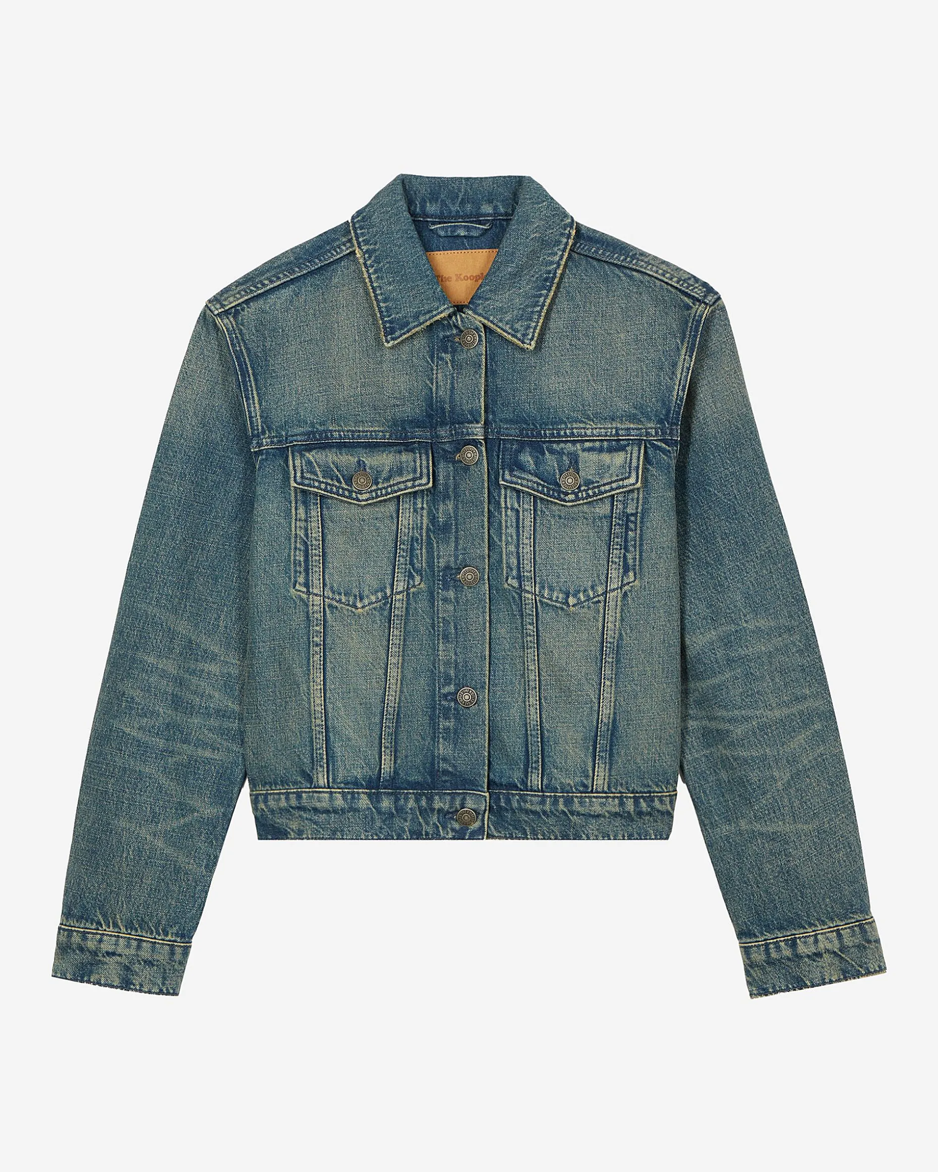 Veste en denim bleu