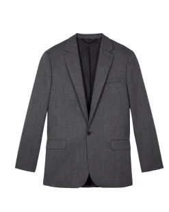 Veste en laine grise