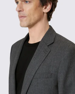 Veste en laine grise
