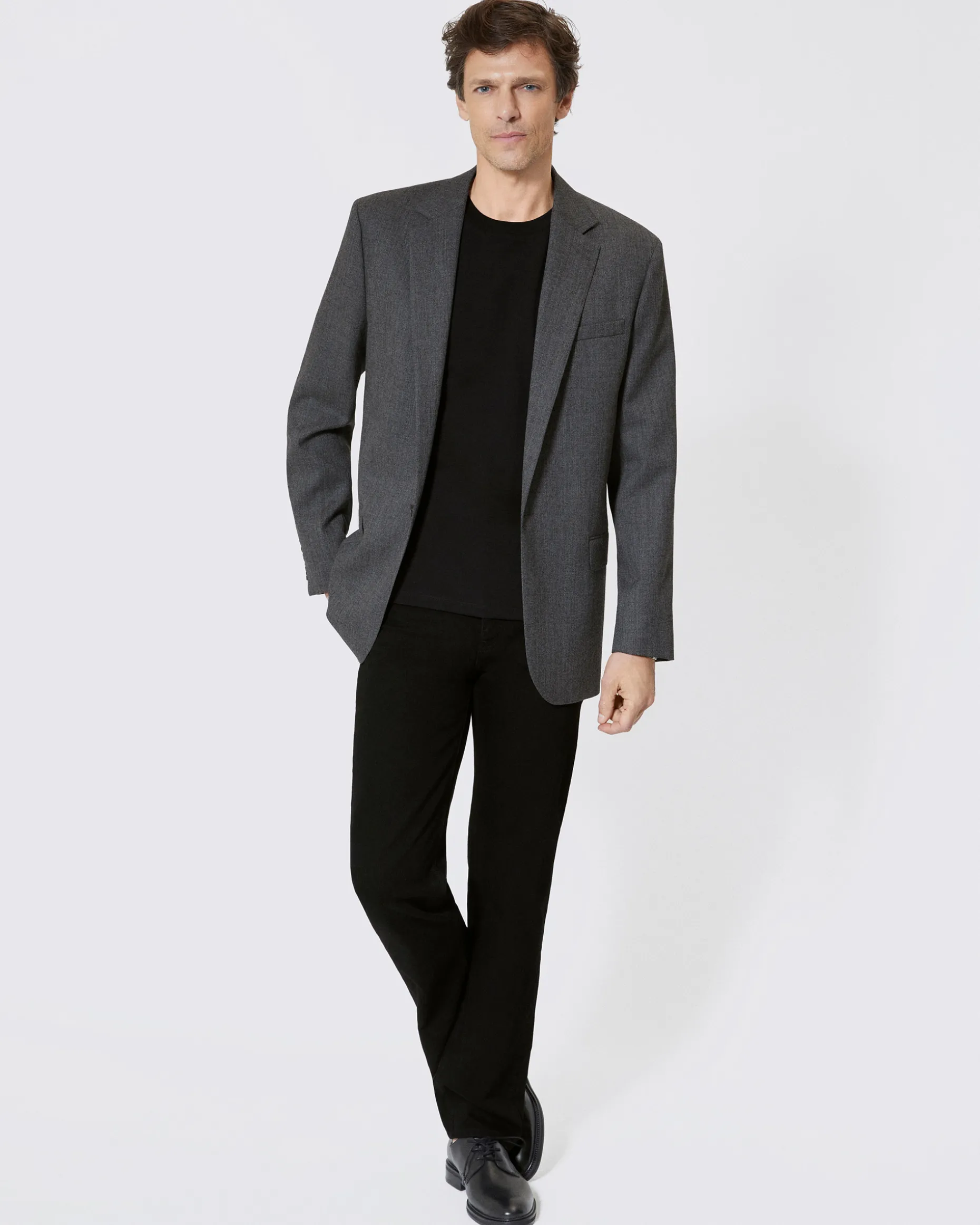 Veste en laine grise