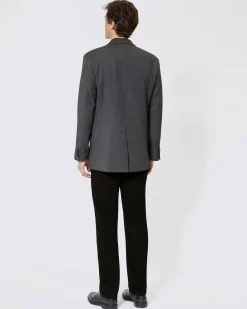 Veste en laine grise