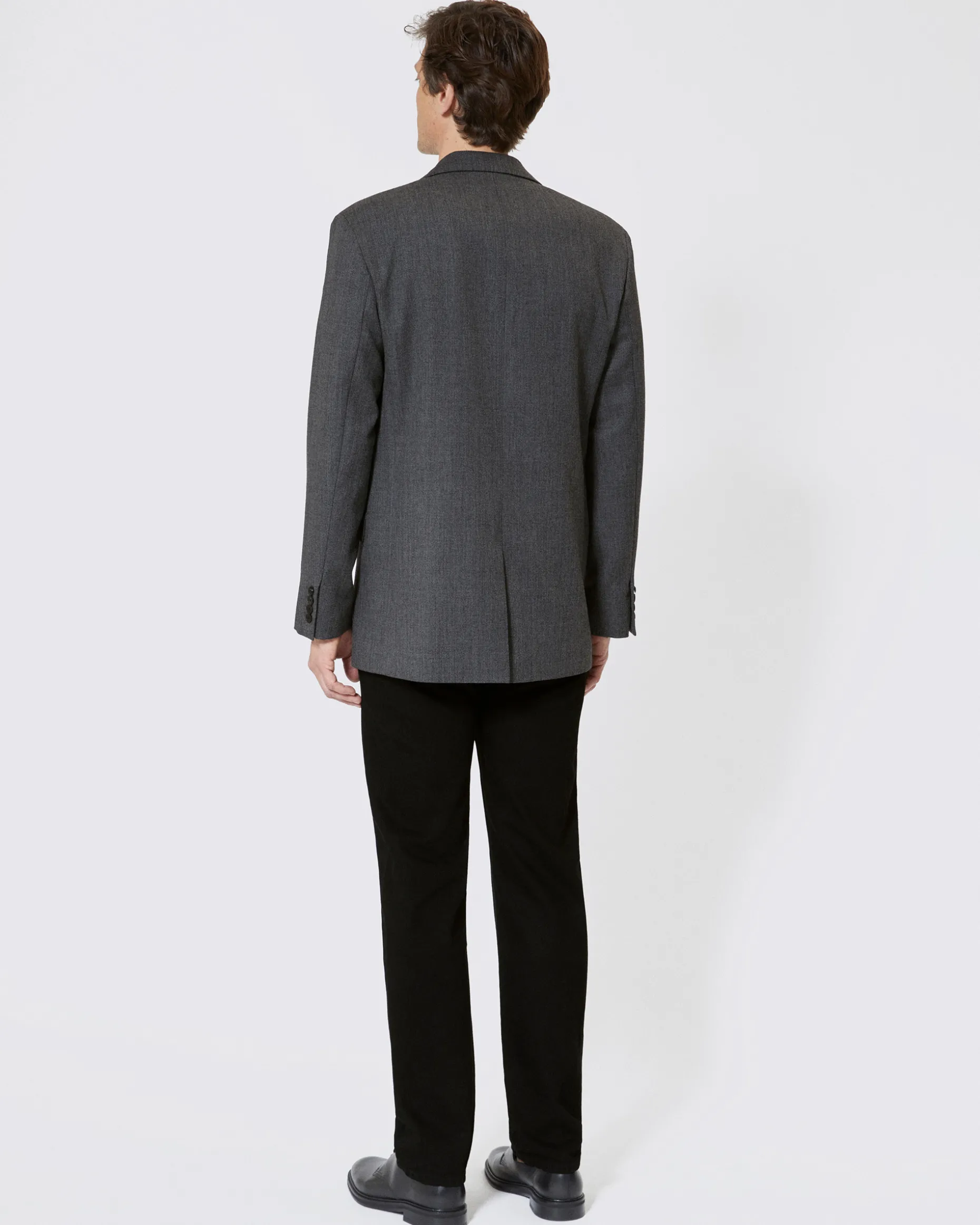 Veste en laine grise