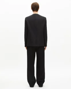 Veste sans col noire