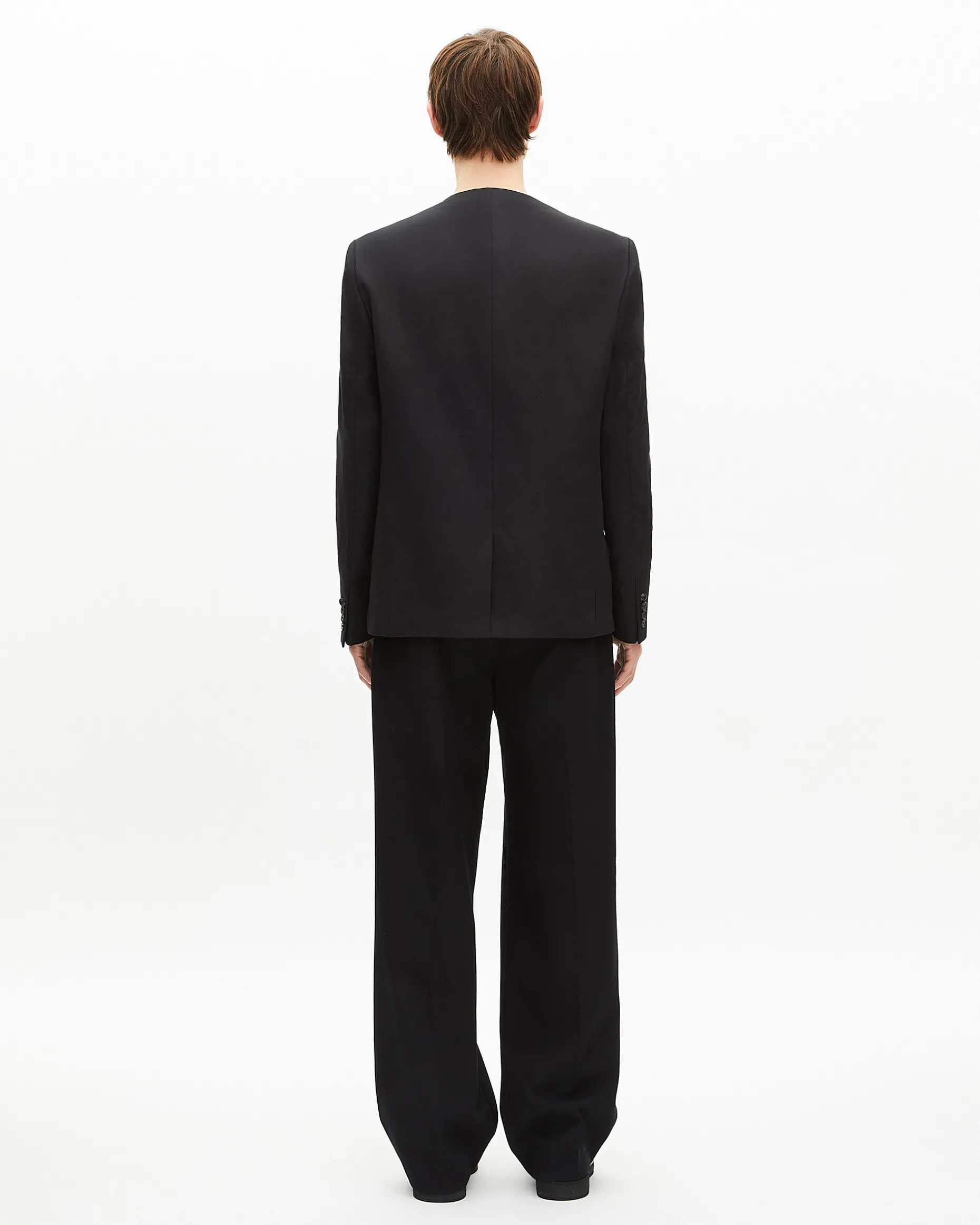 Veste sans col noire